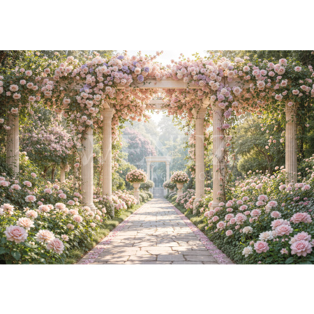 Fundo Fotográfico em Tecido Jardim Dia das Mães / Backdrop 8256