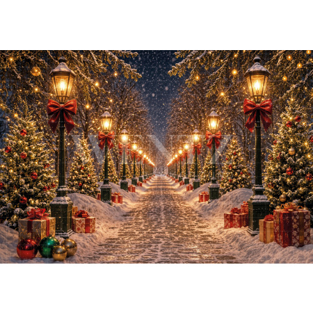 Fundo Fotográfico em Tecido Natal / Backdrop 8505