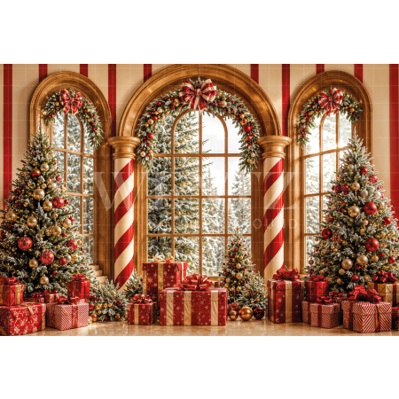 Fundo Fotográfico em Tecido Natal / Backdrop 8528
