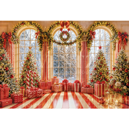 Fundo Fotográfico em Tecido Natal / Backdrop 8538