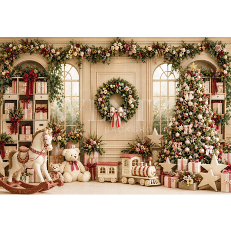 Fundo Fotográfico em Tecido Natal / Backdrop 8872