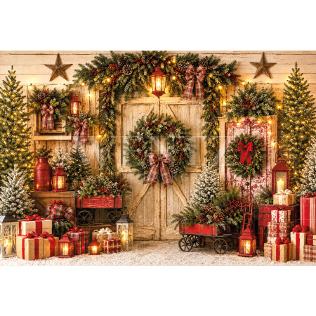 Fundo Fotográfico em Tecido Natal / Backdrop 8878