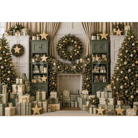 Fundo Fotográfico em Tecido Natal / Backdrop 8880