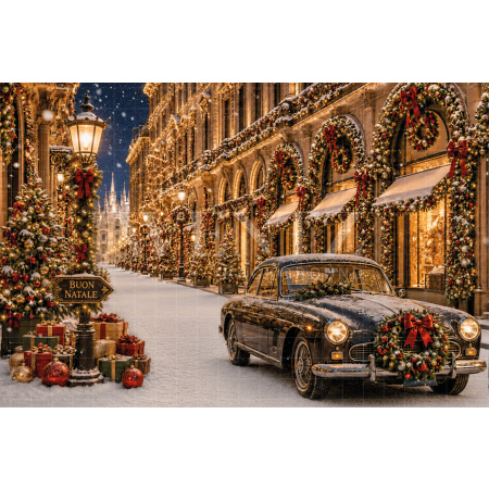 Fundo Fotográfico em Tecido Natal na Europa / Backdrop 8896