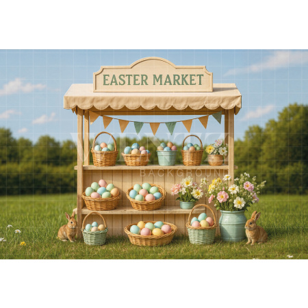 Fundo Fotográfico em Tecido Páscoa / Backdrop 8051