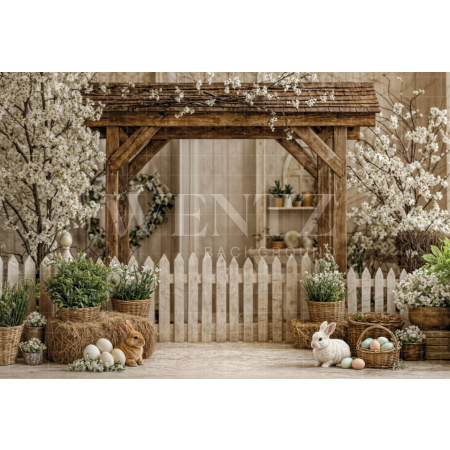 Fundo Fotográfico em Tecido Páscoa / Backdrop 8063