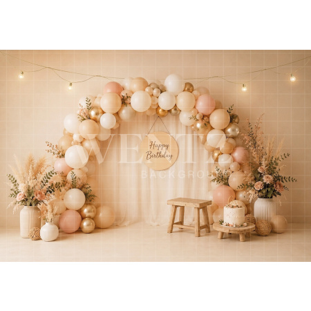 Fundo Fotográfico em Tecido Smash The Cake / Backdrop 8678
