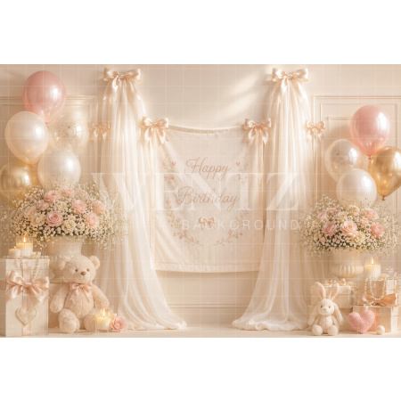 Fundo Fotográfico em Tecido Smash The Cake / Backdrop 8707