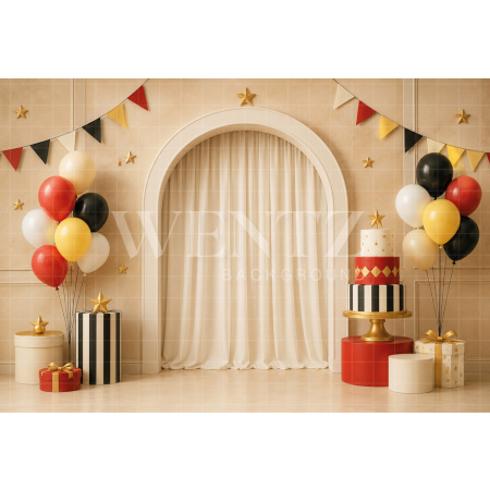 Fundo Fotográfico em Tecido Smash the Cake Magico / Backdrop 8699