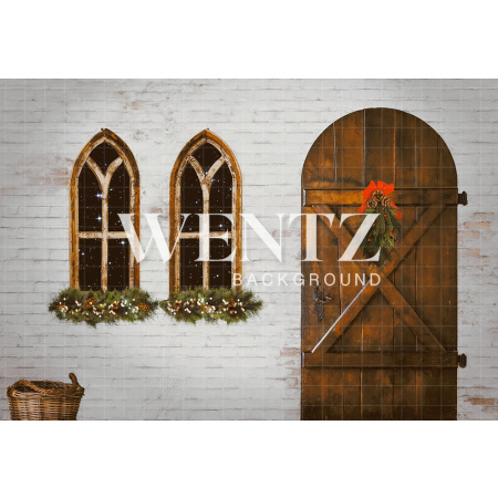 Fundo Fotográfico em Tecido Cozinha de Natal / Backdrop 2328