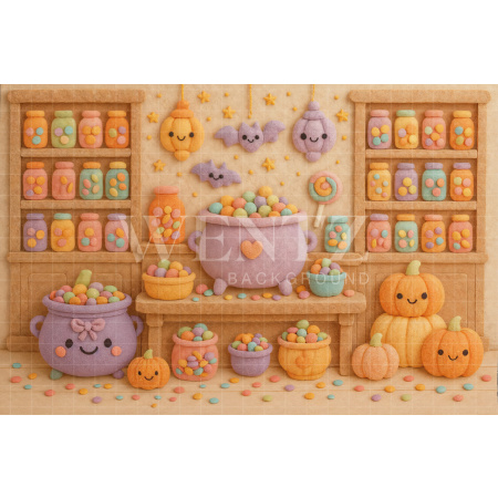 Fundo Fotográfico em Tecido Halloween / Backdrop 7621