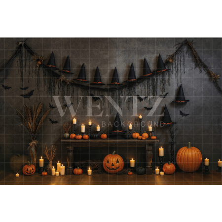 Fundo Fotográfico em Tecido Halloween / Backdrop 7649