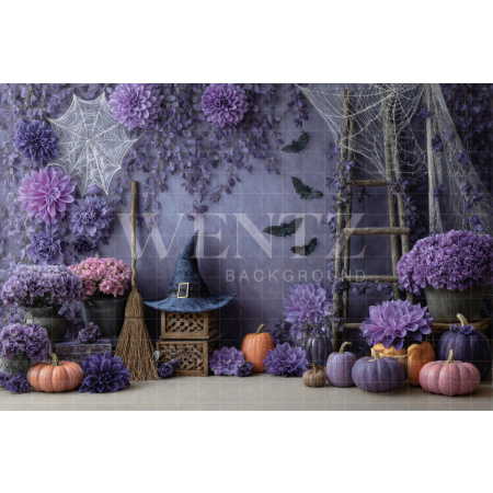 Fundo Fotográfico em Tecido Halloween / Backdrop 7655