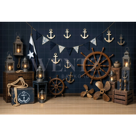Fundo Fotográfico em Tecido Marinheiro / Backdrop 7091