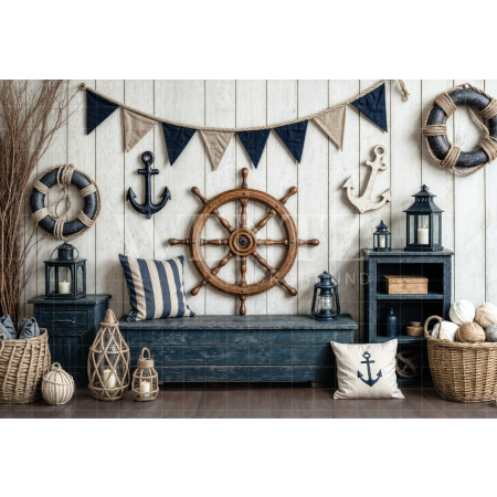 Fundo Fotográfico em Tecido Marinheiro / Backdrop 7099