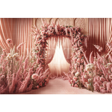 Fundo Fotográfico em Tecido Dia das Mães Floral / Backdrop 6836