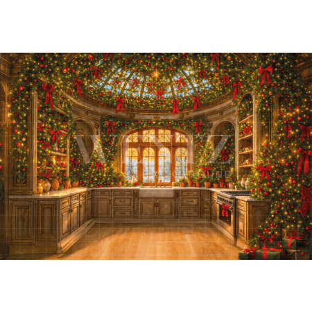 Fundo Fotográfico em Tecido Estufa de Natal / Backdrop 7612