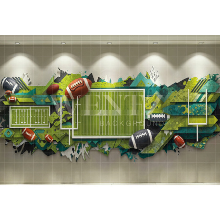 Fundo Fotográfico em Tecido Futebol Americano Dia dos Pais / Backdrop 7264