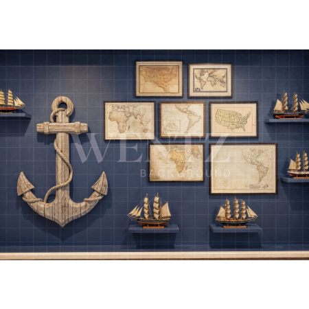 Fundo Fotográfico em Tecido Ancora Dia dos Pais / Backdrop 7268