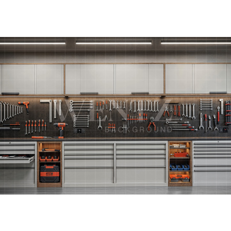 Fundo Fotográfico em Tecido Parede de Ferramentas / Backdrop 7269