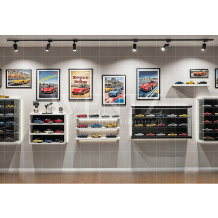 Fundo Fotográfico em Tecido Coleção de Carros Dia dos Pais / Backdrop 7270