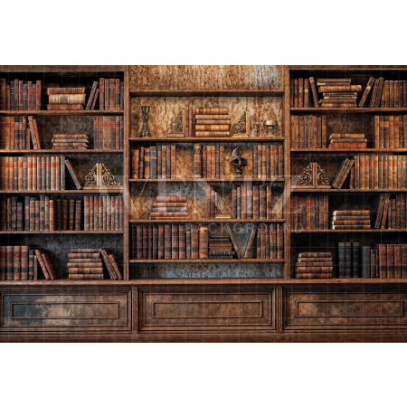 Fundo Fotográfico em Tecido Biblioteca Rústica / Backdrop 7256