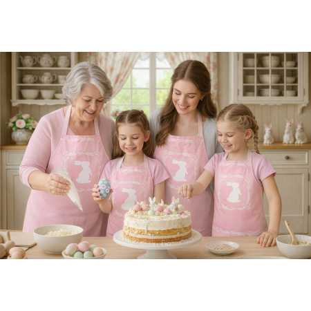 Kit 4 Aventais Família Páscoa / AW61