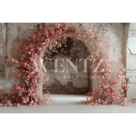Fundo Fotográfico em Tecido Dia das Mães Arco Floral / Backdrop 5757