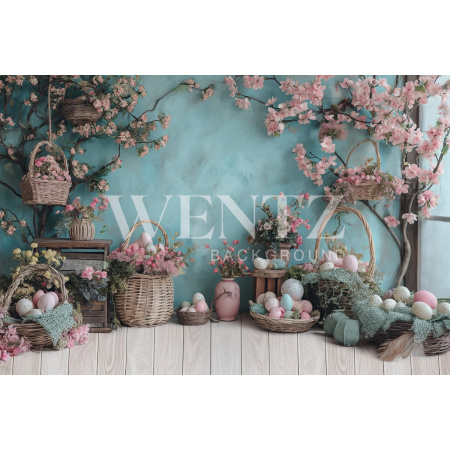 Fundo Fotográfico em Tecido Páscoa / Backdrop 5527