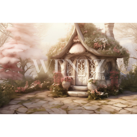 Fundo Fotográfico em Tecido Casa de Páscoa / Backdrop 5585