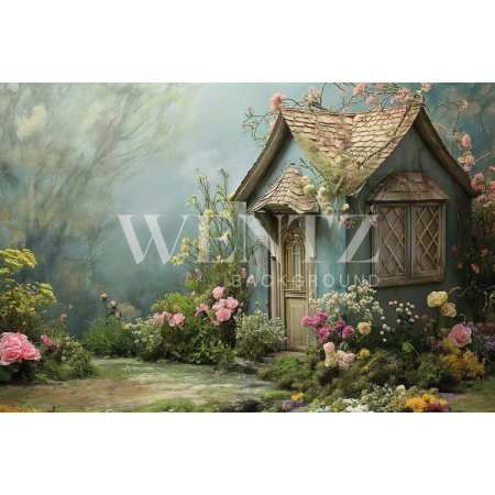 Fundo Fotográfico em Tecido Casa de Páscoa / Backdrop 5590