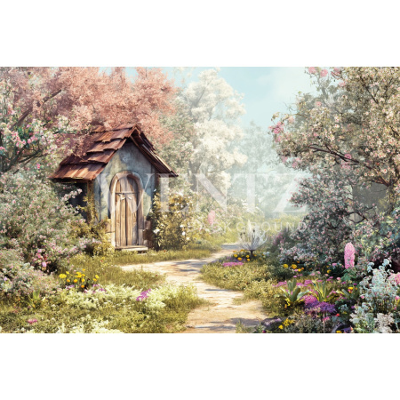 Fundo Fotográfico em Tecido Casa de Páscoa / Backdrop 5591