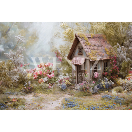 Fundo Fotográfico em Tecido Casa de Páscoa / Backdrop 5574