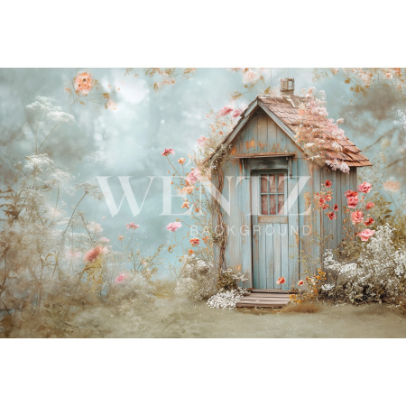 Fundo Fotográfico em Tecido Casa de Páscoa / Backdrop 5579