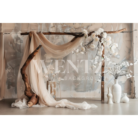 Fundo Fotográfico em Tecido Dia das Mães Arco Boho / Backdrop 5719