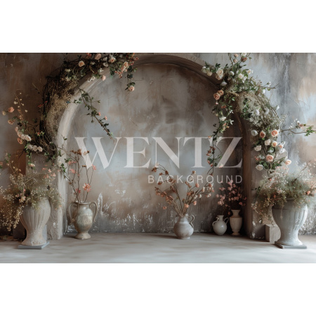 Fundo Fotográfico em Tecido Dia das Mães Arco Florido / Backdrop 5722